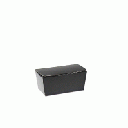 Mini ballotin noir intérieur or - 40g - 7,6x3,6x3,4 cm - Par 50