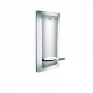 Coiffeuse Lighty II FF 6000 - Plexiglass opale rétro-éclairé - Tablette aluminium poli Coiffeuse Lighty II FF 6000 - Plexiglass opale rétro-éclairé - Tablette aluminium poli