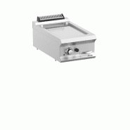 Plaque a snack professionnel a gaz plaque ranurée chromée 33x54 a p... - PFTBG74TRC
