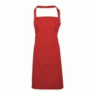 Tablier de travail rouge avec poche stylo séparée - Apron Premier - Taille unique - Textile 65% polyester, 35% coton Tablier de travail rouge avec poche stylo séparée - Apron Premier - Taille unique - Textile 65% polyester, 35% coton