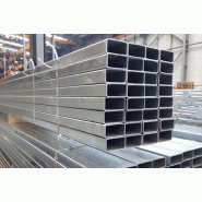 Tube acier rectangle - longueur 6m, largeur 10 à 120 mm, hauteur 10 à 120 mm, épaisseur 1,2 à 8 mm