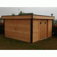 Abri bois contemporain - ABRCONT - 100% fabrication française - 48 mm d'épaisseur - 12 m²