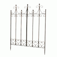 Décoshop26 - Treillis de jardin support plantes grimpantes décoration métal bronze 10_0003880 - métal 3000251823967
