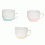 Déjeuner Aqua 75 cl x3 -  75.00 cl Multicolore Rond Grès Table Passion 16.00x12.00 cm - multicolore Grès 3106232283055
