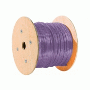 Dexlan câble double monobrin f/utp cat6 violet ls0h rpc eca - 500 m 613036