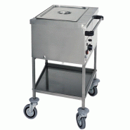 Fimar KBS Chariot bain-marie, 1Gn 1/1, Commande latérale 560x650x850 mm Acier inoxydable - 70930000