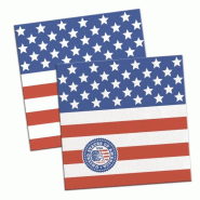 Folat 20 Serviettes USA Party - 29652