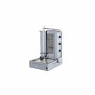 Gril à kebab gaz professionnel – 3 brûleurs – 40 kg – moteur bas – 70 x 59 cm – Réf. AKS-SGS-DS-23 - AKS-SGS-DS-23
