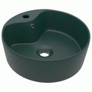 Helloshop26 - Lavabo de luxe avec trop-plein vasque à poser de toilette lave-mains de salle de bain salle cosmétique maison 36 x 13 02_0002778 - 300