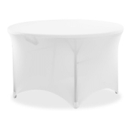HOUSSE POUR TABLE BLANCHE 150 CM RONDE 14_0004496 HOUSSE POUR TABLE BLANCHE 150 CM RONDE 14_0004496