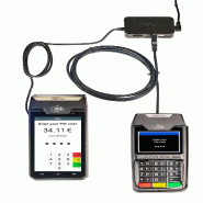 INGENICO DX4000 Terminal paiement de comptoir et clavier consommateur PINpad - noir plastique PCV526113441B