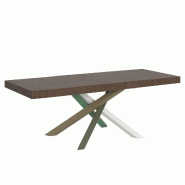 Itamoby Table Extensible 200/460X90 Cm Volantis Premium Pieds Multicolores En Noyer 4/A - marron VE200PRE4A460-NC