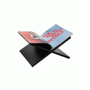 IvoQ Pupitre de lecture – Noir – Forme en X – Bois – 33x29x19,5 cm - Bois manufacturé 8721335300222
