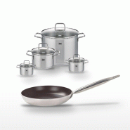Lot Poêle 28 cm Elo Bistro Line & 4 Faitouts Elo Citrin - noir 3176239967630