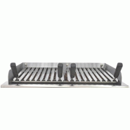 Module grill pierre volcanique - grille inox en V - 70 cm  | Arilex FLEXI 2PV