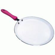 MSV - Poêle à Crêpes en Céramique Couleur Framboise - céramique MS1008 MSV - Poêle à Crêpes en Céramique Couleur Framboise - céramique MS1008
