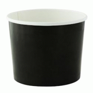 Packnwood FHC - 500Pcs - Pot carton noir chaud et froid - H70mm 320ml - noir en carton 210POC320N Packnwood FHC - 500Pcs - Pot carton noir chaud et froid - H70mm 320ml - noir en carton 210POC320N
