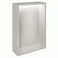 Présentoir Cage noyer clair avec LED 38,4x14,5x56cm