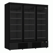 Réfrigérateur 3 portes en verre noir jde-1530r bl 7455.2235 COMBISTEEL