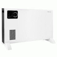 Radiateur à convection Emerio – Jusqu’à 18 m² – Thermostat réglable – Ventilateur turbo – Sécurité anti-basculement – CH-127166 Blan