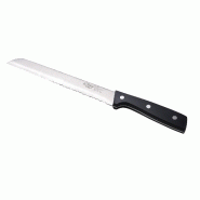San Ignacio - Couteau à pain 20cm en acier inoxydable en couleur noire - Expert - noir inox Q4115