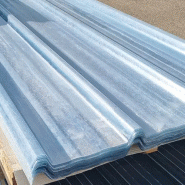 Tôles nervurées en polyester - 6m