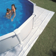 Tapis de sol  8,25 x 5m pour piscine 8m x 4,70m, Épaisseur 100g/m²