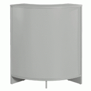 Comptoir d'angle L60xP60xH96cm - Épaisseur 19mm - Réceptio - gris