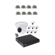 Dahua kit vidéo surveillance ip poe 8 caméras dôme