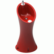 Fontaine Alvium en plastique 2 robinets - Rouge RAL 3020