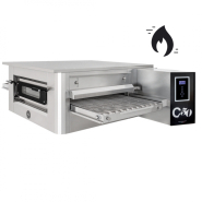 Four tunnel à convection à gaz C/50 - Prismafood - Température jusqu'à 350°C - Bande transporteuse en acier inox_0