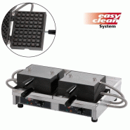 Gaufrier électrique professionnel 4 x 6 bruxelles doubles ouverture... - PWECABBAO