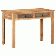 Helloshop26 - Bureau table poste de travail meuble d'ordinateur informatique étude 110 x 50 x 75 cm bois de récupération massif brun 02_0023368 - 3 Helloshop26 - Bureau table poste de travail meuble d'ordinateur informatique étude 110 x 50 x 75 cm bois de récupération massif brun 02_0023368 - 3