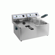 KBS Gastrotechnik KBS Friteuse double électrique 2x 8 litres Cuve éléments chauffants amovibles 230V - 10932041