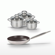 Lot Poêle 28 cm Elo Bistro Line & 3 Faitouts Elo - noir 3176239984880