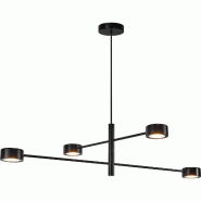 Nordlux Suspension Clyde 4-Spot Métal Noir , H. 224 - IP20 - LEDModule / Intérieur - noir métal 5704924025068 Nordlux Suspension Clyde 4-Spot Métal Noir , H. 224 - IP20 - LEDModule / Intérieur - noir métal 5704924025068