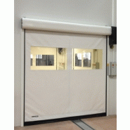 Porte rapide dynaroll sb / souple / à enroulement / en plastique / utilisation intérieure / 4000 x 4000 mm / ignifuge