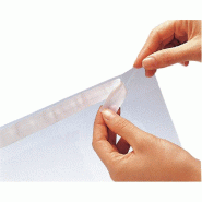 Sachet rabat adhésif 23x31cm - par 250 - Haute transparence, agrée contact alimentaire