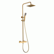 STELLAMEUBLES Ensemble de douche thermostatique Art Or Brossé - 8435668038034