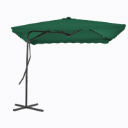 VidaXL Parasol d'extérieur avec mât en acier 250x250 cm vert Modèle Boréal Élite - 44881
