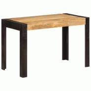 VidaXL Table à dîner 120x60x76 cm bois de manguier massif Modèle Helios Élégance - 356291