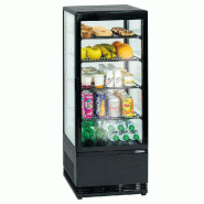 Vitrine réfrigérée positive noire température + 4 à +12 °c et capac... - PCVR98LN