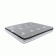 AC ANGEL CERDA Angel Cerdá Matelas hybride en latex naturel avec ressorts ensachés indépendants 180x200 7228C 180 x 200 x 24 - gris Mousse à mémo