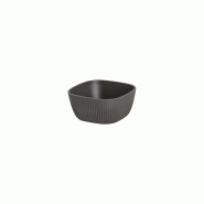 ADRIER - CC-0005-BLK - (Pack de 24 unités) - Bol carré - 11,5 x 11,5 cm x 5,5 cm - Noir - noir plastique CC-0005-BLK