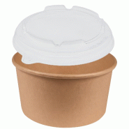 Combo NOVABOWL 1200ml - VALUE PACK 3 cartons - Bol  Haute Résistance  Cristal Anti-Fuite - Idéal Grandes Salades Repas - Lot de 900 - beige multi-ma