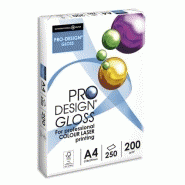 Inapa ramette 250 feuilles papier blanc brillant pro design gloss a4 200g cie 150 Inapa ramette 250 feuilles papier blanc brillant pro design gloss a4 200g cie 150