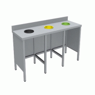 ITALCONCEPT L2G Meuble De Tri Inox 304, Sans Porte, Sans, 900 x 1800 x 600mm - 3616350138477