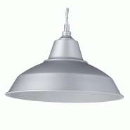 LAMPE À SUSPENSION LUSTRE LAMPADAIRE LUMINAIRE CUISINE SALON SALLE DE BAIN GRIS DIAMÈTRE 28 CM 2413003 LAMPE À SUSPENSION LUSTRE LAMPADAIRE LUMINAIRE CUISINE SALON SALLE DE BAIN GRIS DIAMÈTRE 28 CM 2413003