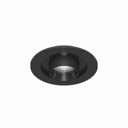Mini Spot Led Encastrable Oxo R 6W 42° Orientable Et Rétractable Avec Sélecteur De Température 2700K/3200K/4000K Noir Mat Par Beneito & Faure - bl