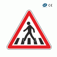 Panneau A13b - passage piétons